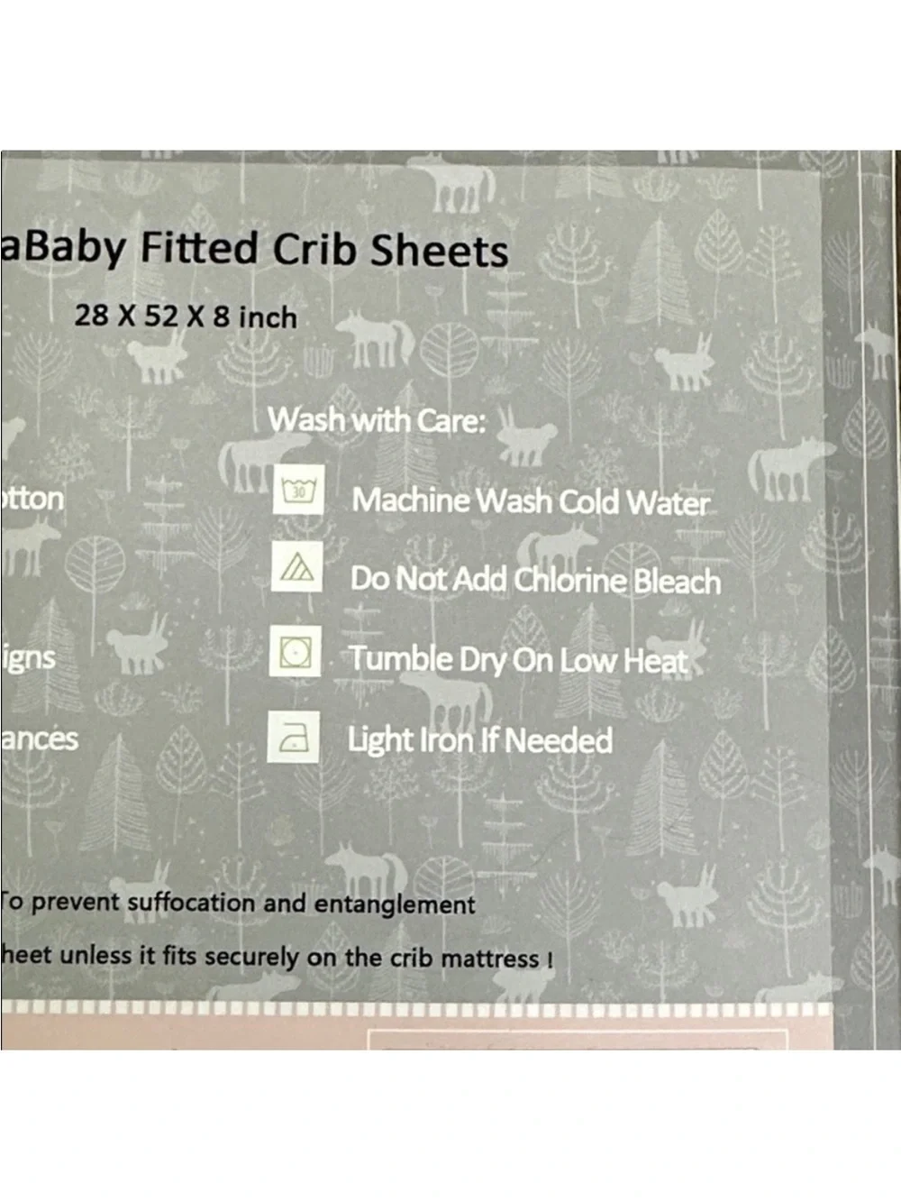 Two Optima Baby 2 Pack Fitted Soft Cotton Fitted Crib Sheets Green White